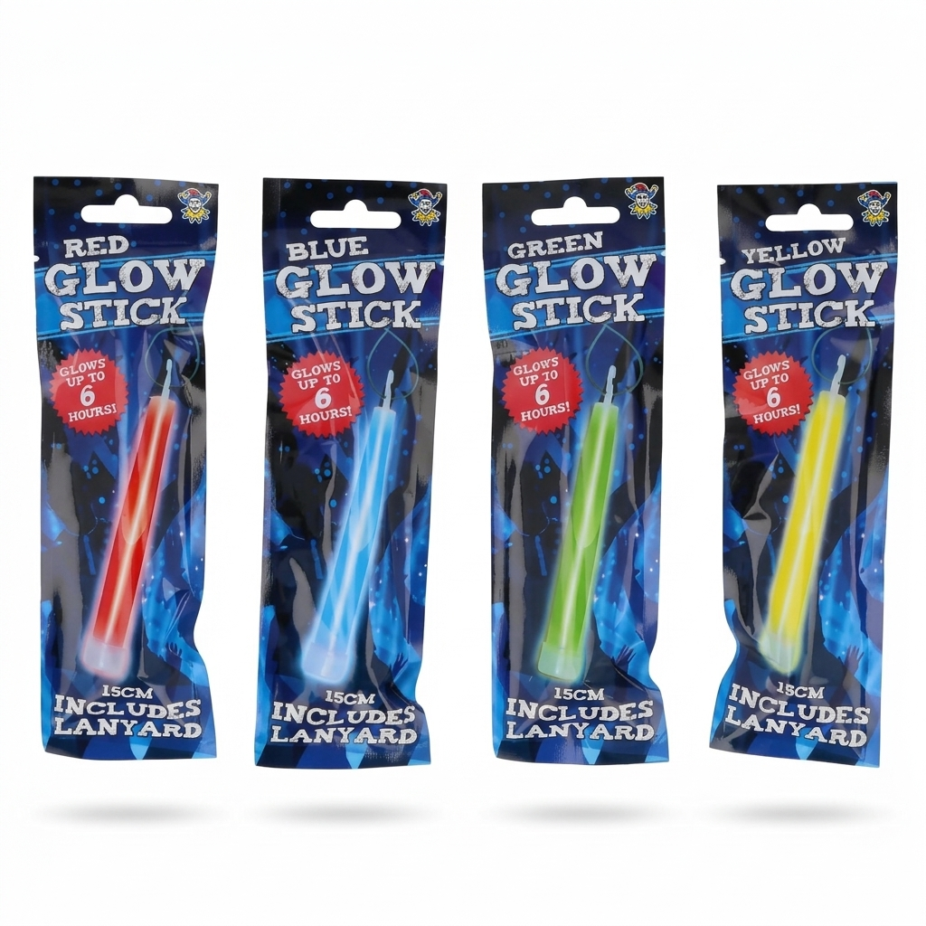 Premium Glow Stick Multi-Pack | 6-Hour Ultra Bright Glow | Assorted Colors | Includes Lanyards
