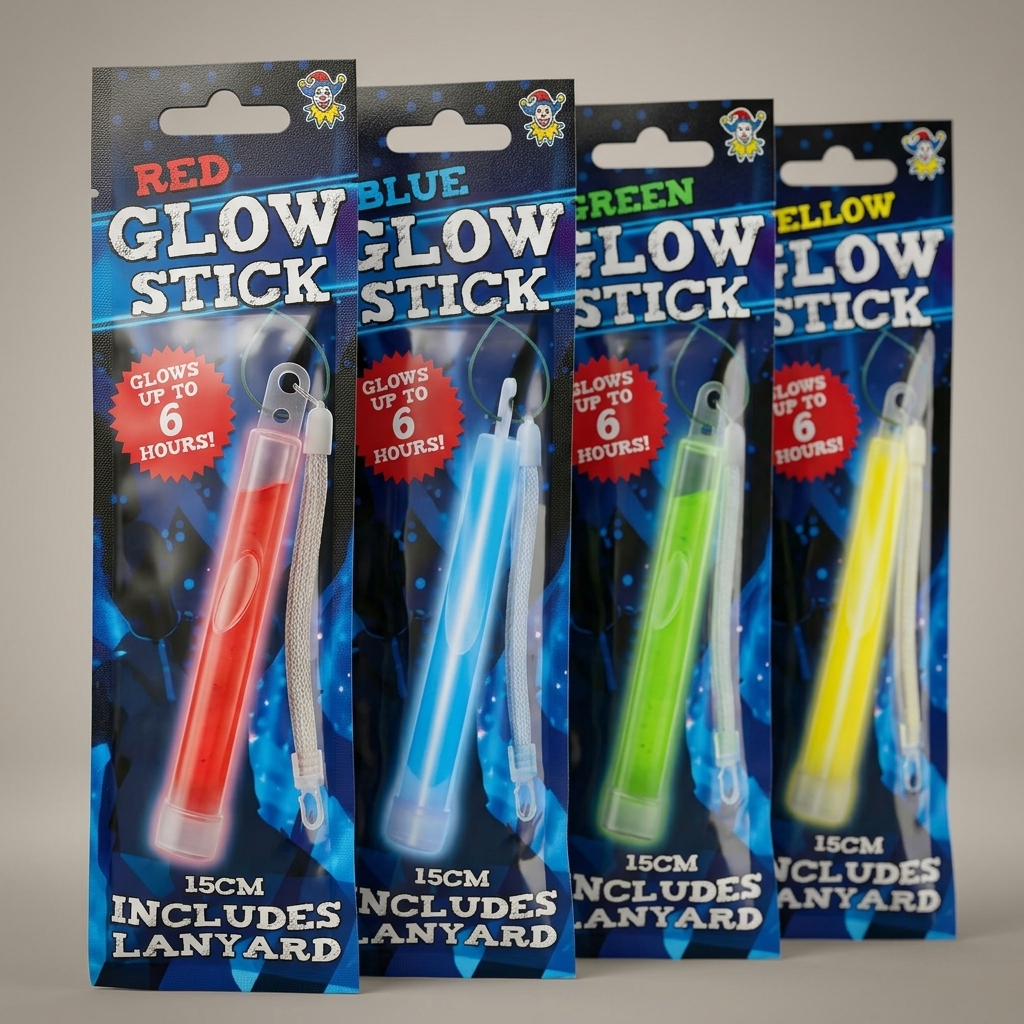 Premium Glow Stick Multi-Pack | 6-Hour Ultra Bright Glow | Assorted Colors | Includes Lanyards