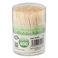 400 Wooden Cocktail Sticks – Food-Safe Bamboo Picks for Cocktails, Olives, Appetizers & Buffets