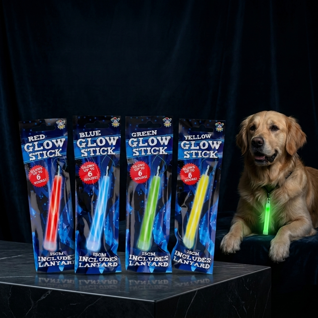 Premium Glow Stick Multi-Pack | 6-Hour Ultra Bright Glow | Assorted Colors | Includes Lanyards